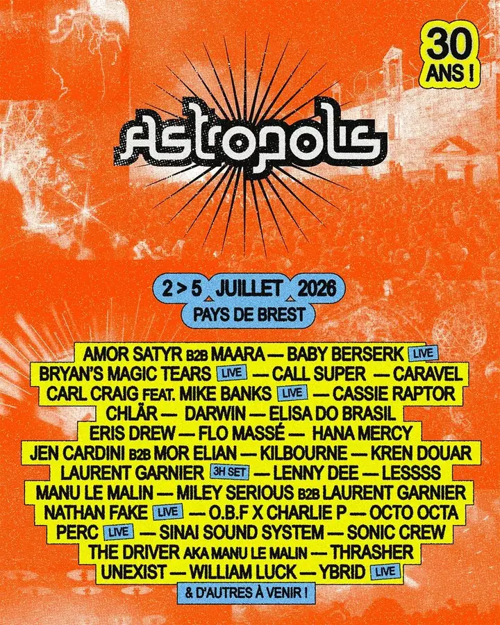 Affiche du festival Astropolis