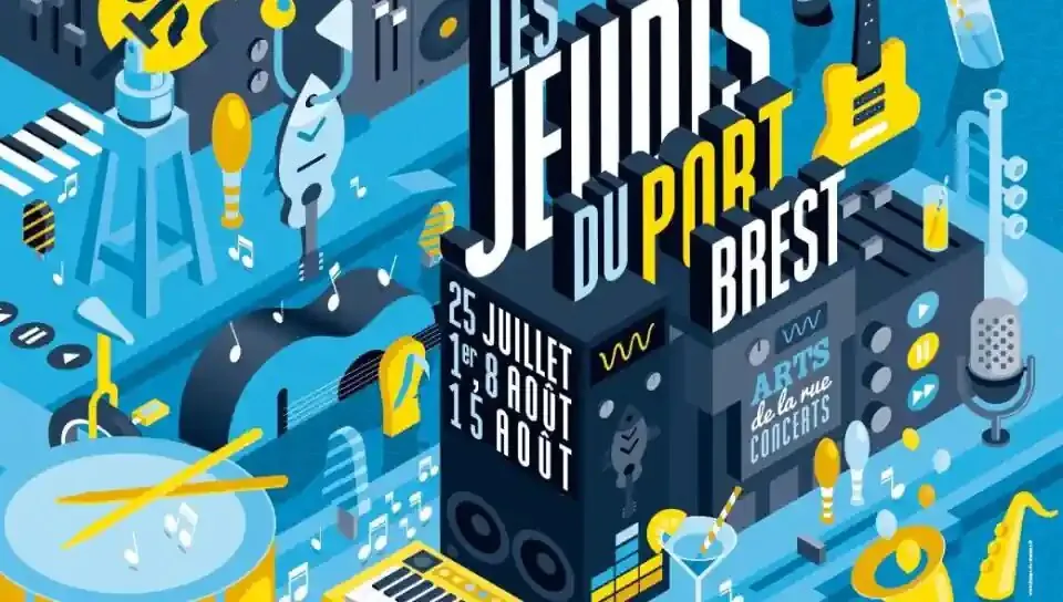 Affiche du festival Les Jeudis du port à Brest